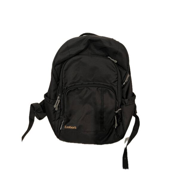 Embark Black Gold Padded Backpack - Picture 1 of 5